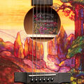 Back of Martin D-11 Stained Glass Guitar image number 3